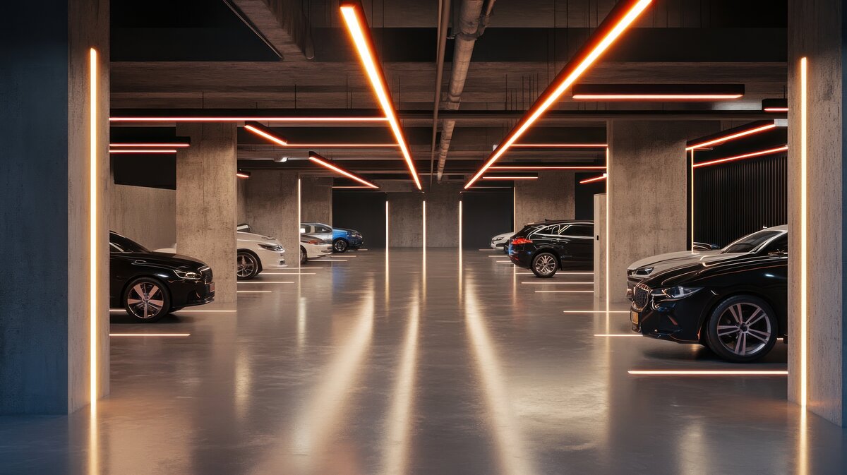 Modern parking facility